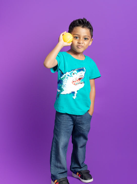 Little Boys 5 Pocket Straight Fit Jeans - Garment Wash Indigo (DK110)