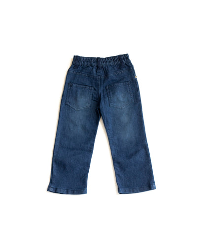 Little Boys 5 Pocket Straight Fit Jeans - Garment Wash Indigo (DK110)