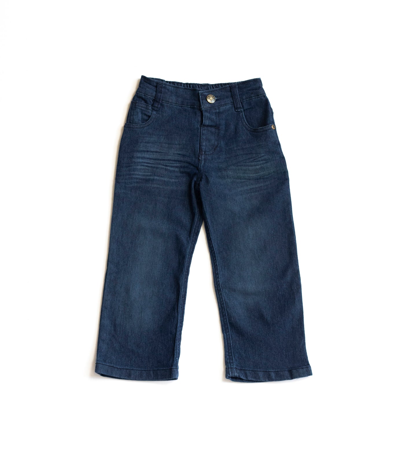 Little Boys 5 Pocket Straight Fit Jeans - Garment Wash Indigo (DK110)