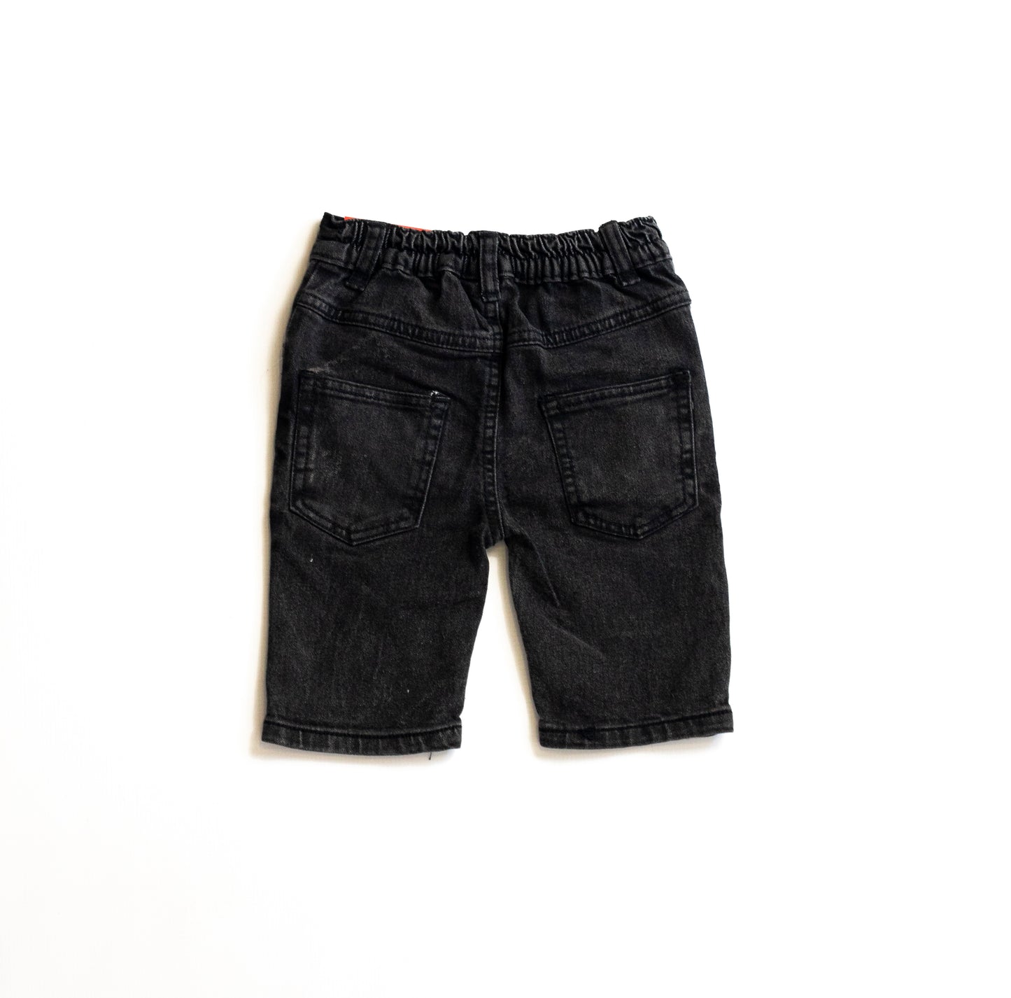 Little Boys Black Denim Shorts (DK126)