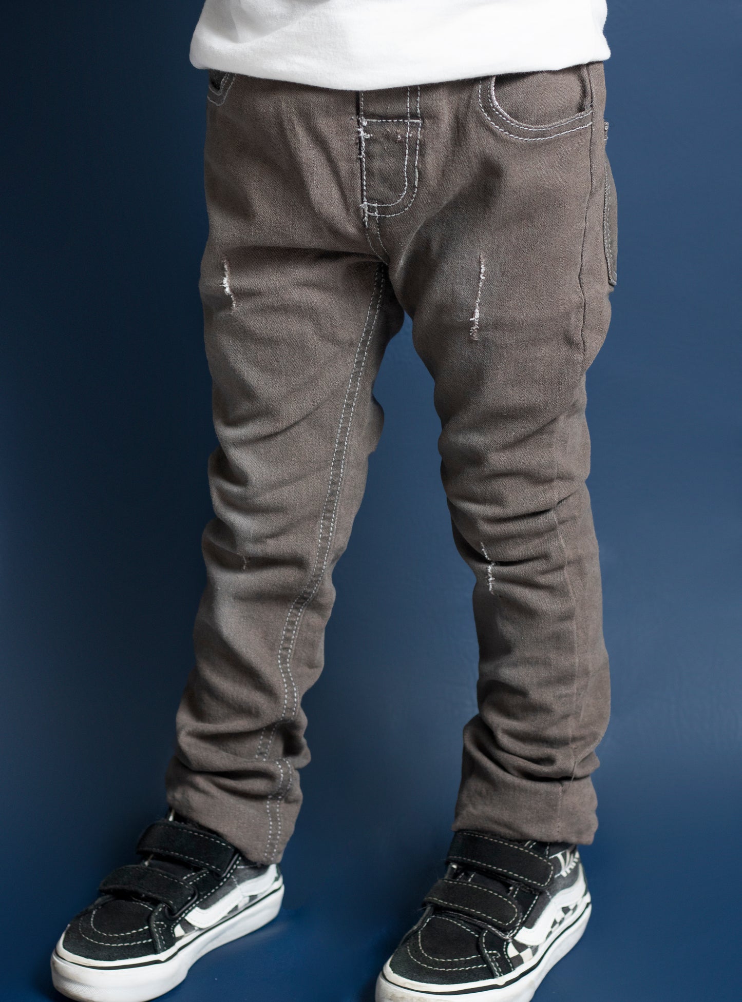 Little Boys Grey Skinny Fit Jeans (DK130)