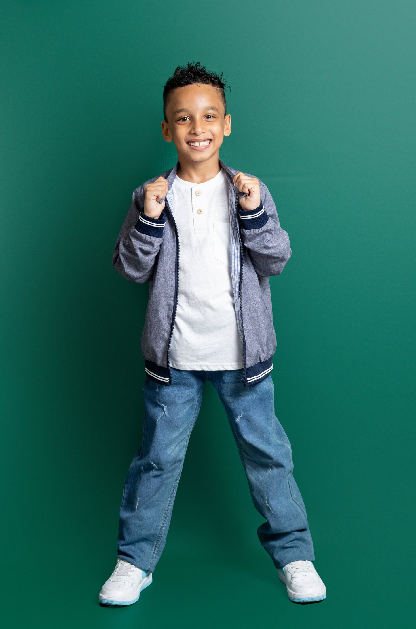 Little Boys 5 Pocket Regular Fit Jeans (DK132)