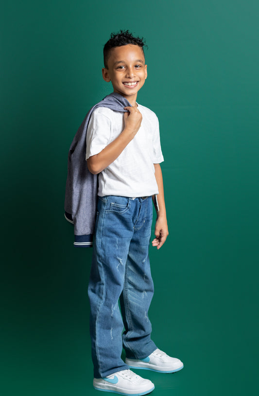 Big Boys 5 Pocket Regular Fit Jeans (DK132)