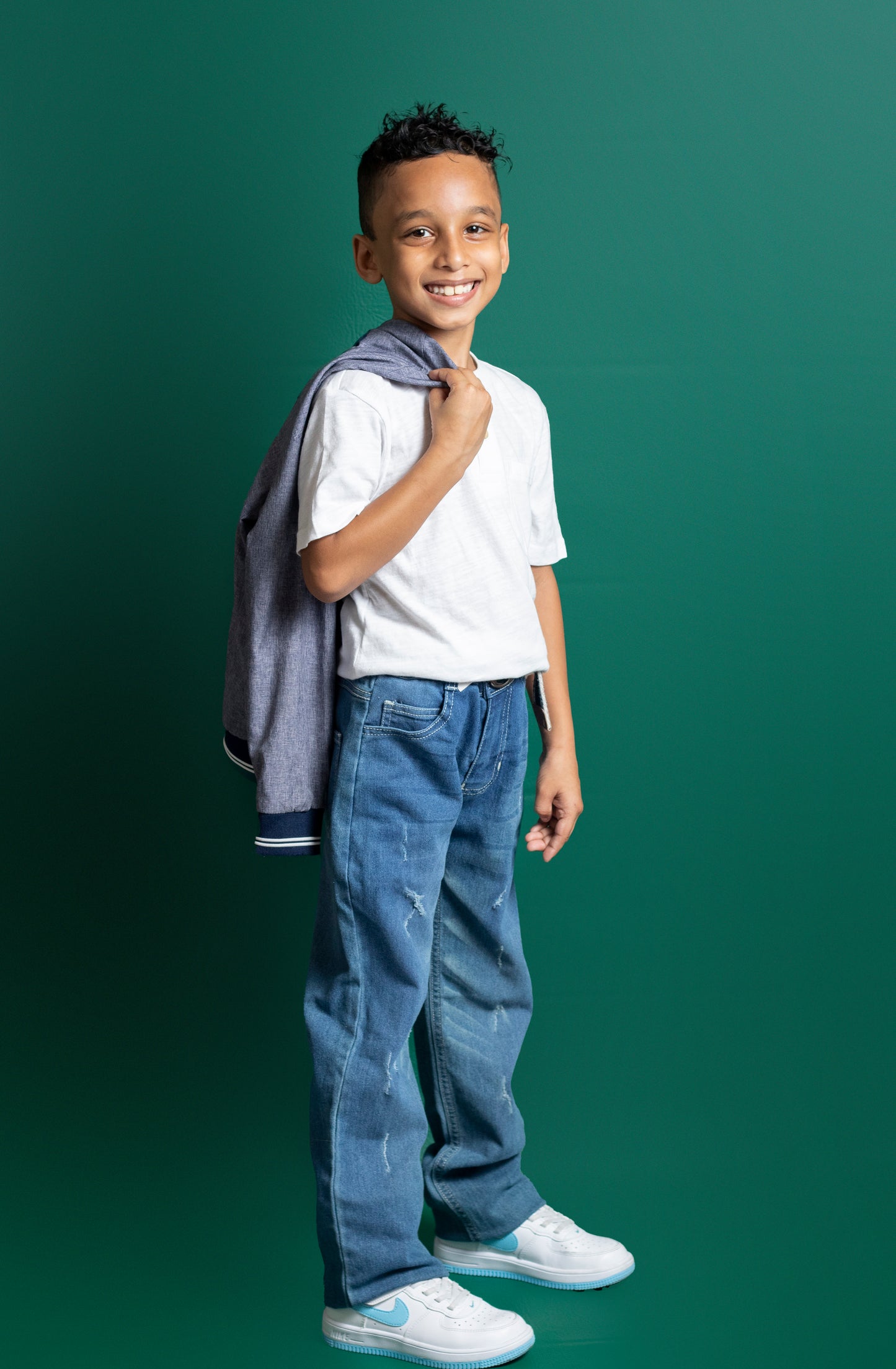 Little Boys 5 Pocket Regular Fit Jeans (DK132)