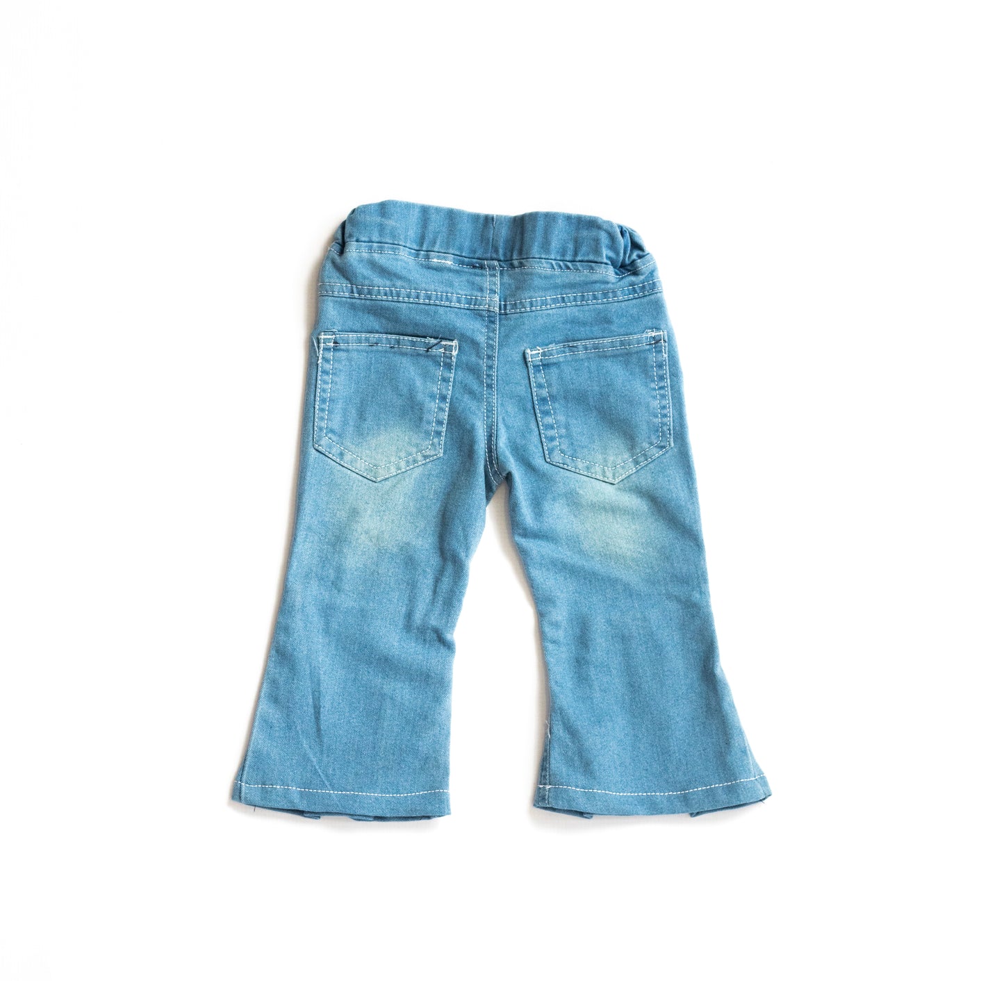 Little Girls Flare Fit Jeans - Light Enzyme Wash (DK153)