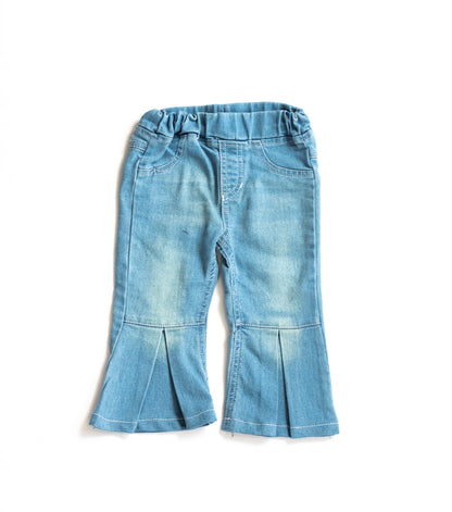 Little Girls Flare Fit Jeans - Light Enzyme Wash (DK153)