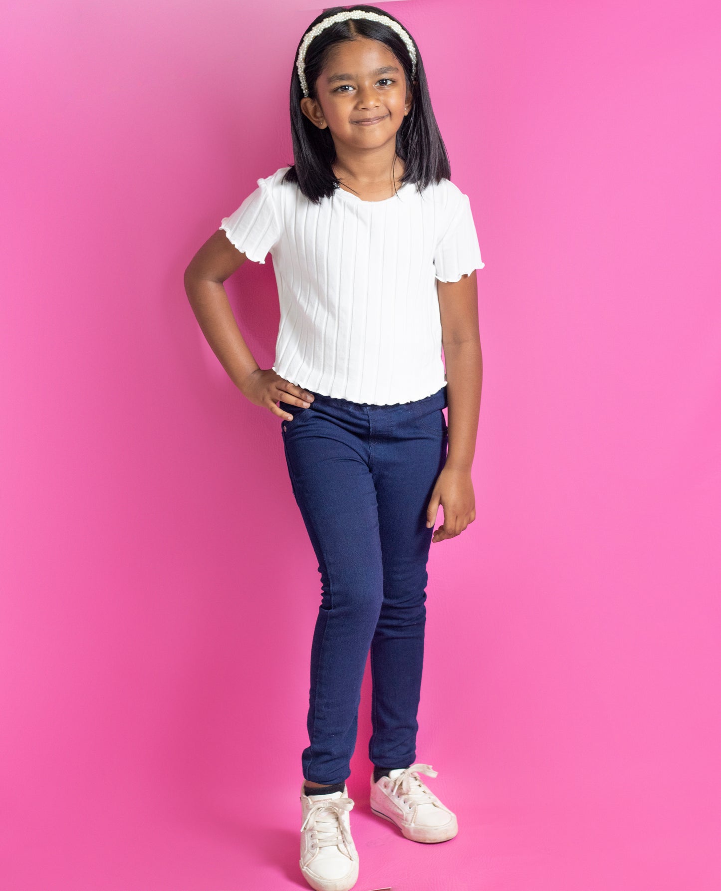 Big Girls Jeggings - Garment Wash (DK155)