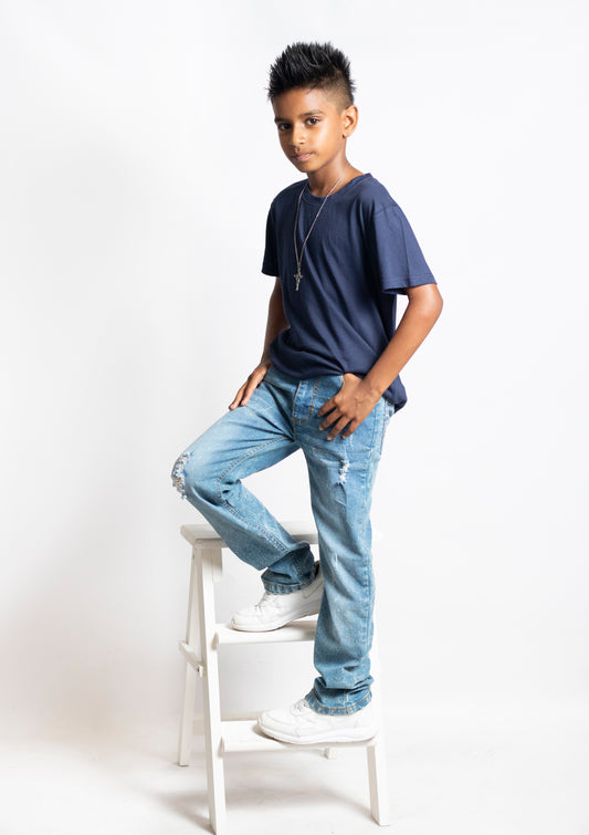 Big Boys 5 Pocket Straight Leg Jeans (DM129)