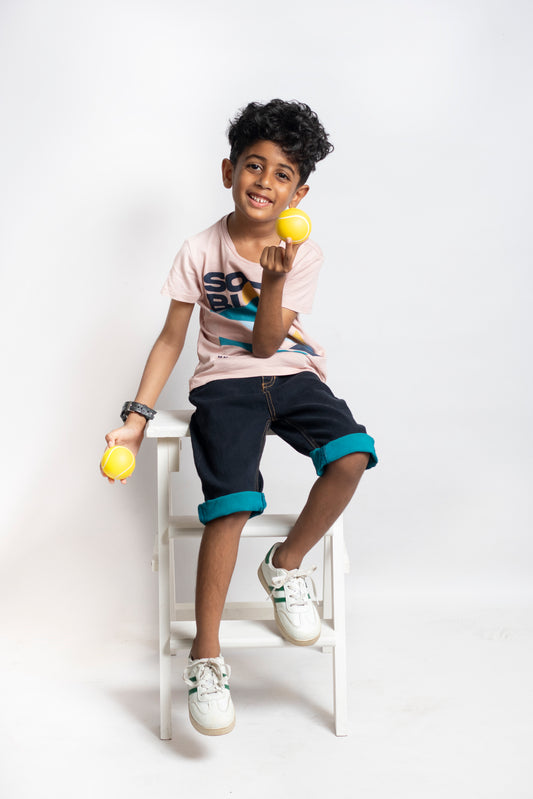 Little Boys Skinny Fit Denim Shorts (DP152)