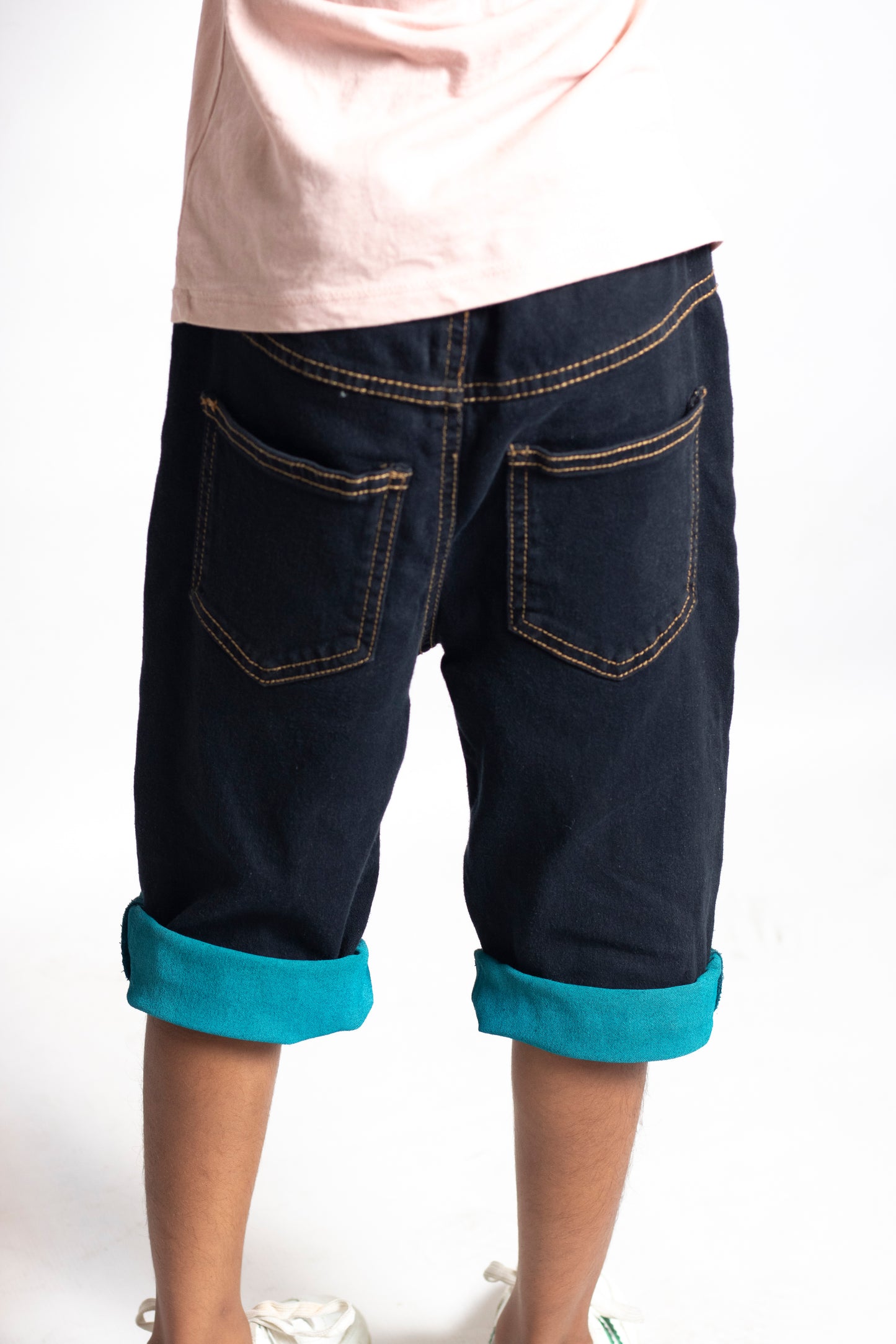 Little Boys Skinny Fit Denim Shorts (DP152)