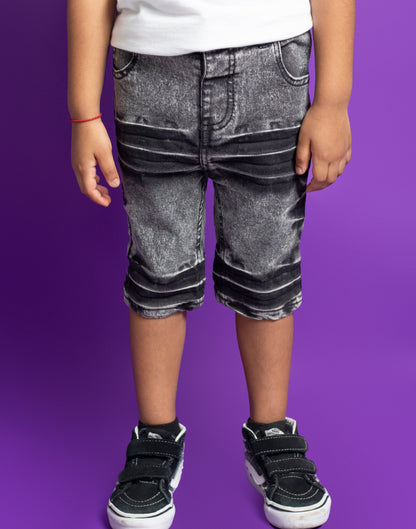 Little Boys 5 Pocket Skinny Fit Denim Shorts (DP154)