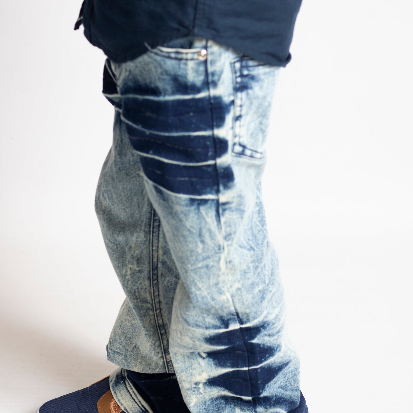 Little Boys 5 Pocket Skinny Fit Jeans - Snow Wash (PB104)